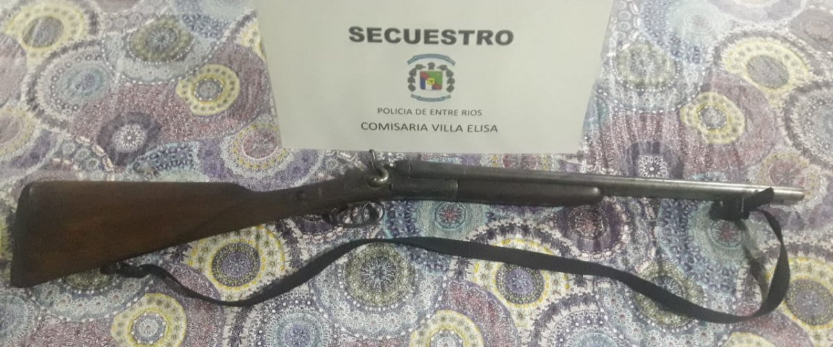 Recuperaron un arma robado en Villa Elisa.