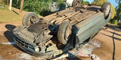 Un hombre alcoholizado volc en la ciudad de Villaguay.