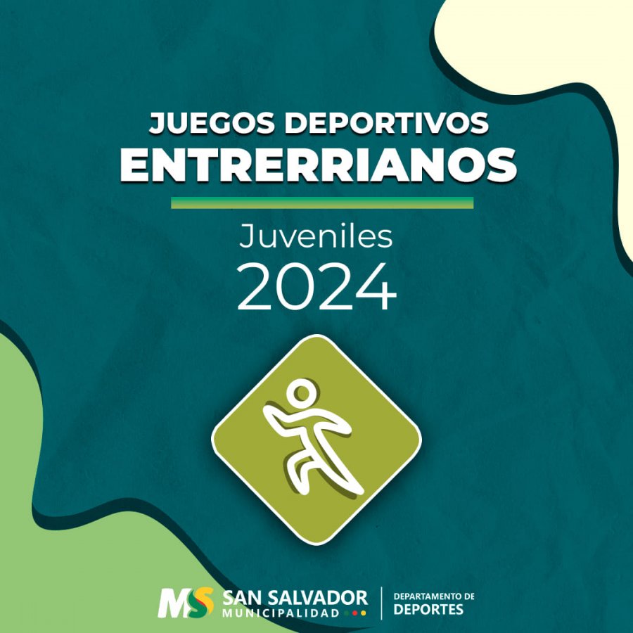 Programa de los Juegos Deportivos Entrerrianos Juveniles 2024.