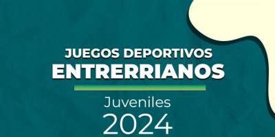 Programa de los Juegos Deportivos Entrerrianos Juveniles 2024.