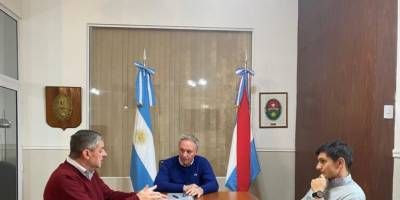 El Jefe comunal se reuni con Daro Schneider, Ministro de Infraestructura y Servicios.