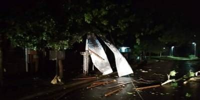 Fuerte temporal azot Hernandarias y caus graves daos