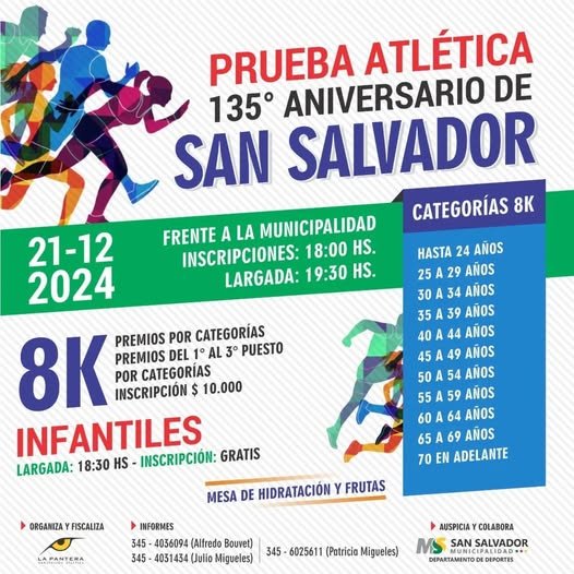 Organizan la edicin de la Maratn Aniversario de San Salvador 