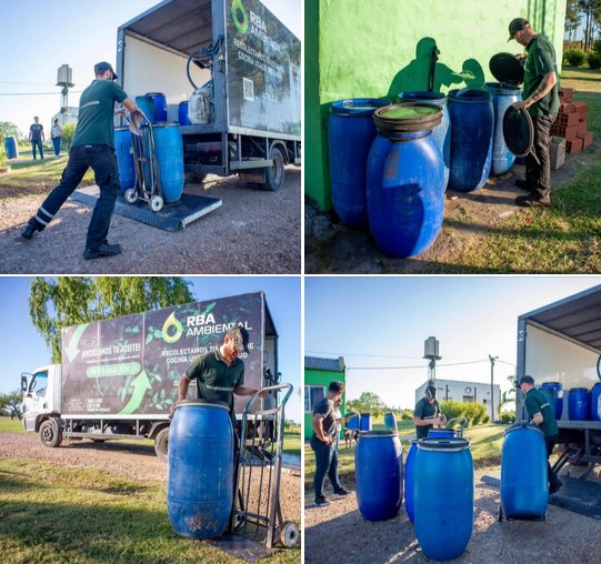 Retiraron aceites usados de la Planta de Residuos Slidos Urbanos.