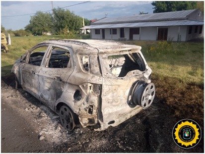 Camioneta se incendia en su totalidad sobre la ruta 18. Camioneta se incendia en su totalidad sobre la ruta 18.
