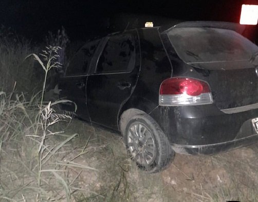 Un automóvil despistó en la ruta 18. Un automóvil despistó en la ruta 18.