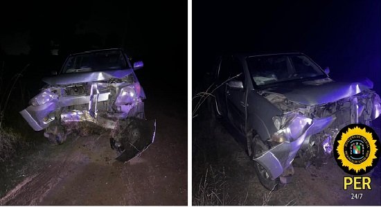 Una camioneta despist贸 en calle Jubileo y ruta 18. Una camioneta despist贸 en calle Jubileo y ruta 18.