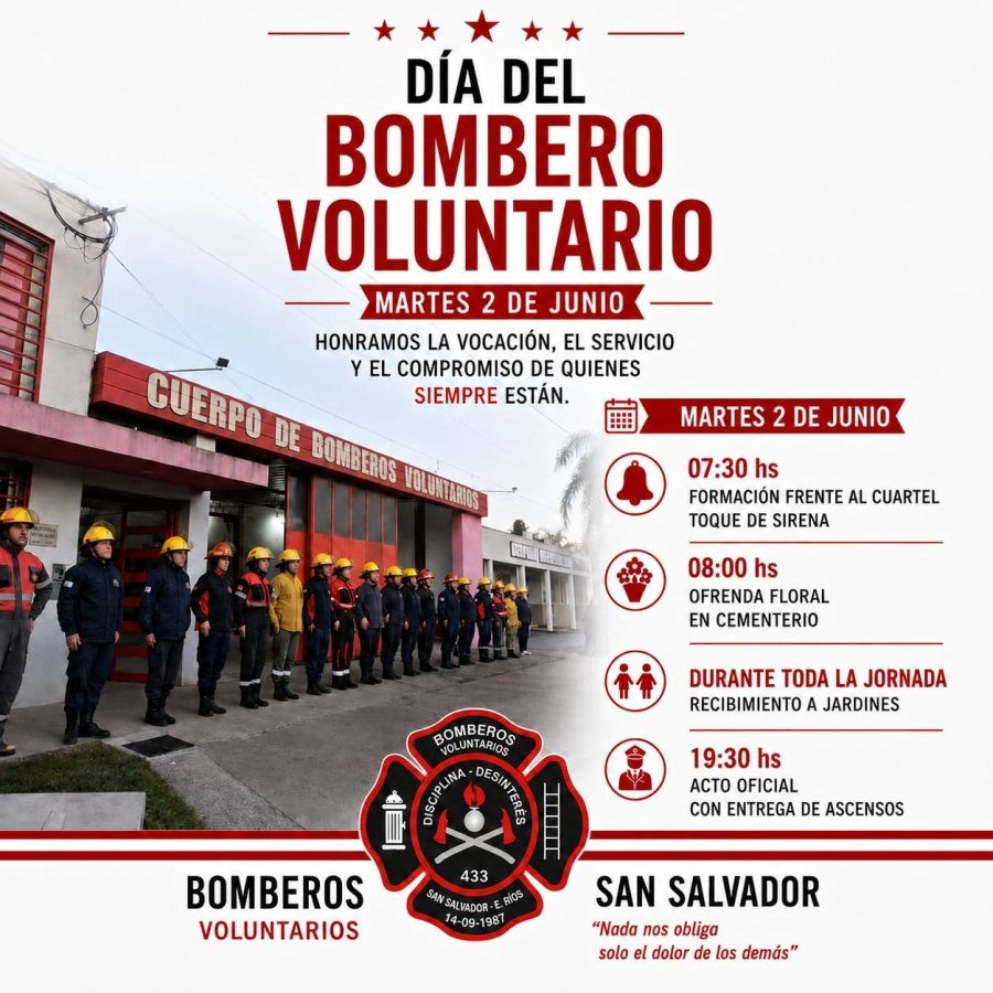 Este 2 de junio nuestros Bomberos celebran su d铆a. Este 2 de junio nuestros Bomberos celebran su d铆a.
