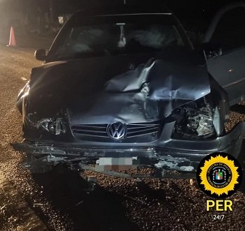 Dos autom贸viles chocaron en la ex ruta 18, conocida como Dos autom贸viles chocaron en la ex ruta 18, conocida como