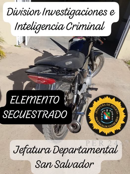Secuestraron una moto por anomalÃas Secuestraron una moto por anomalÃas