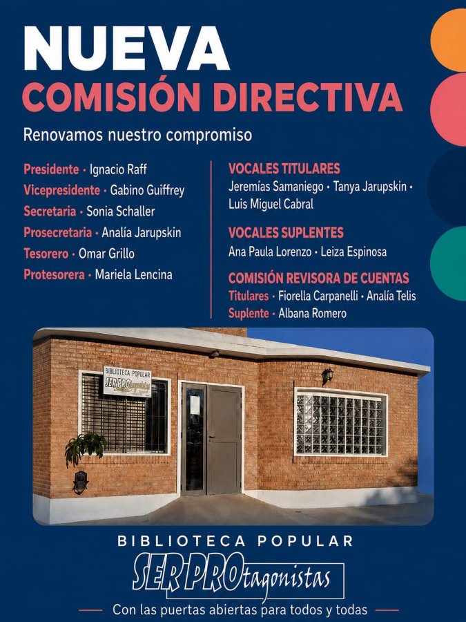 Renovaron la Comisi贸n de la Biblioteca Popular de General Campos. Renovaron la Comisi贸n de la Biblioteca Popular de General Campos.
