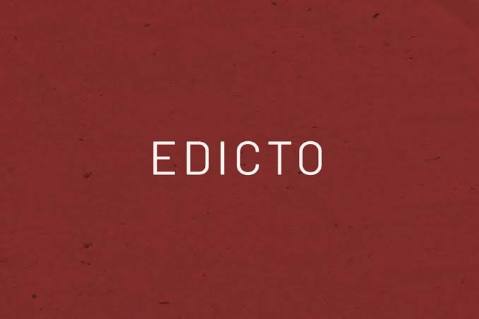 Edicto Edicto
