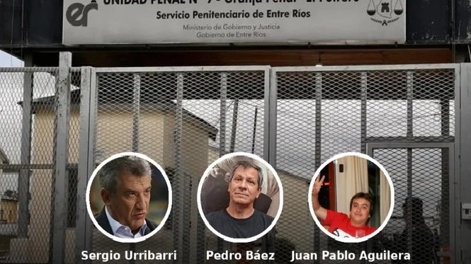 Urribarri, Báez y Aguilera ya se encuentran en la cárcel de Gualeguaychú. Urribarri, Báez y Aguilera ya se encuentran en la cárcel de Gualeguaychú.