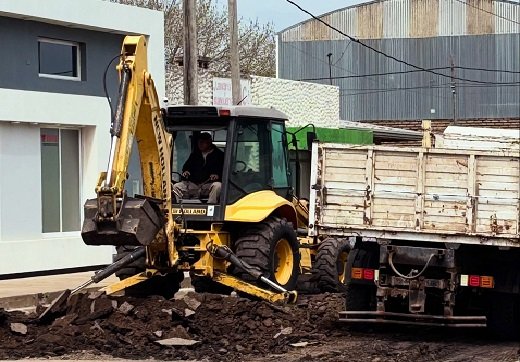 Continúan las obras en General Campos. Continúan las obras en General Campos.