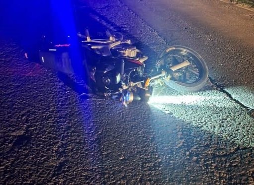 Una moto impactó con un ciervo en ruta 18. Una moto impactó con un ciervo en ruta 18.